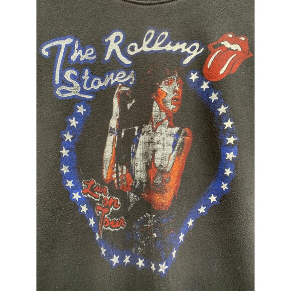 Rolling Stones Rolling Stones Band Shirt Med READ Faded Black - Picture 4 of 5